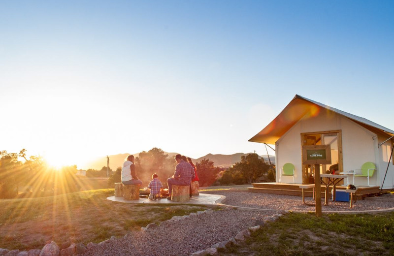 Glamping at Royal Gorge Cabins. 