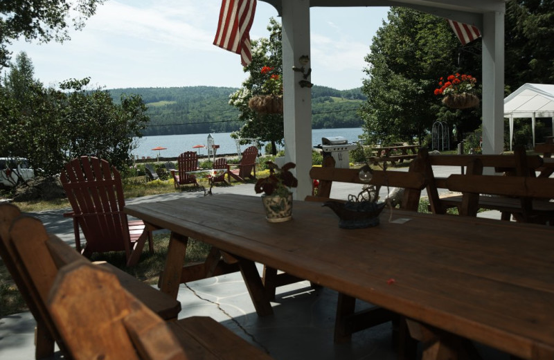 Lake view at Cottage Place on Squam Lake.