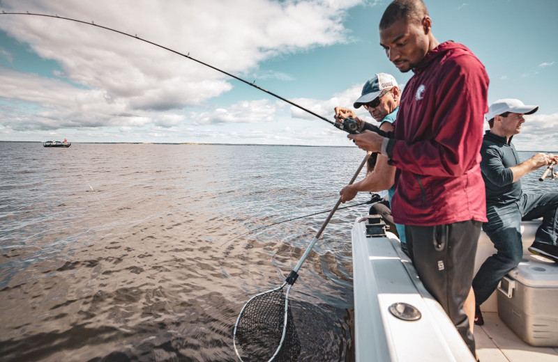 Fishing at River Bend's Resort & Walleye Inn.