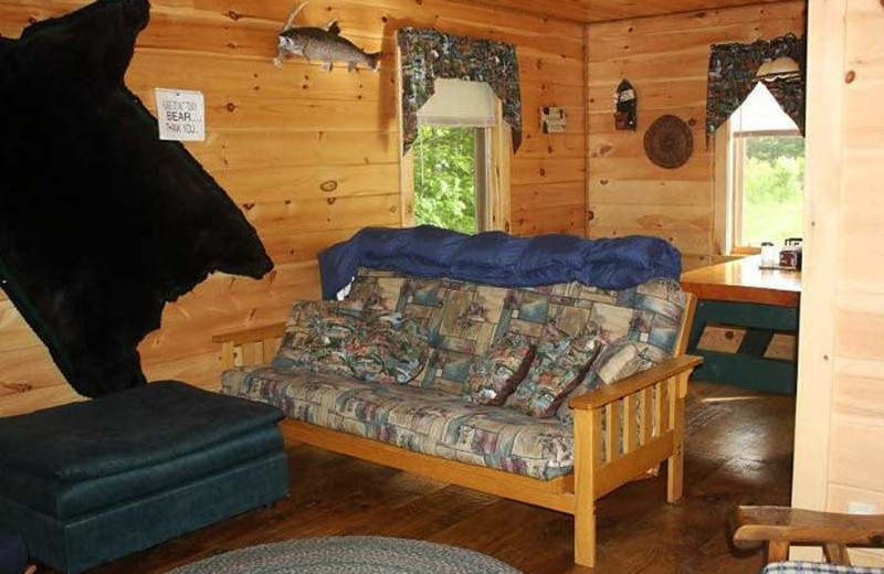 Cabin Interior at Sunrise Ridge Guide Service