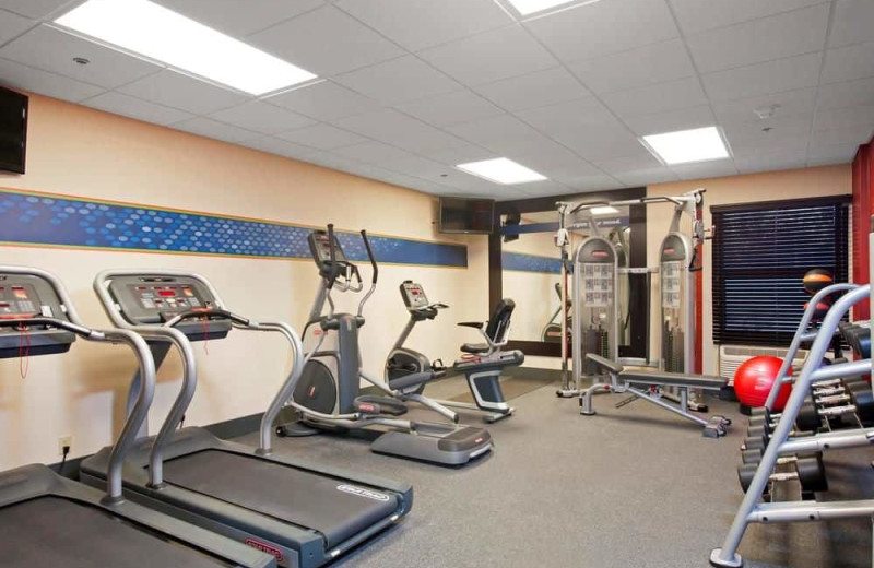 Fitness room at Hampton Inn St. Joseph.