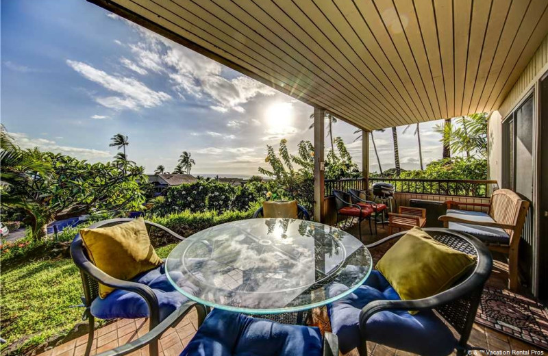 Rental balcony at Vacation Rental Pros - Maui.