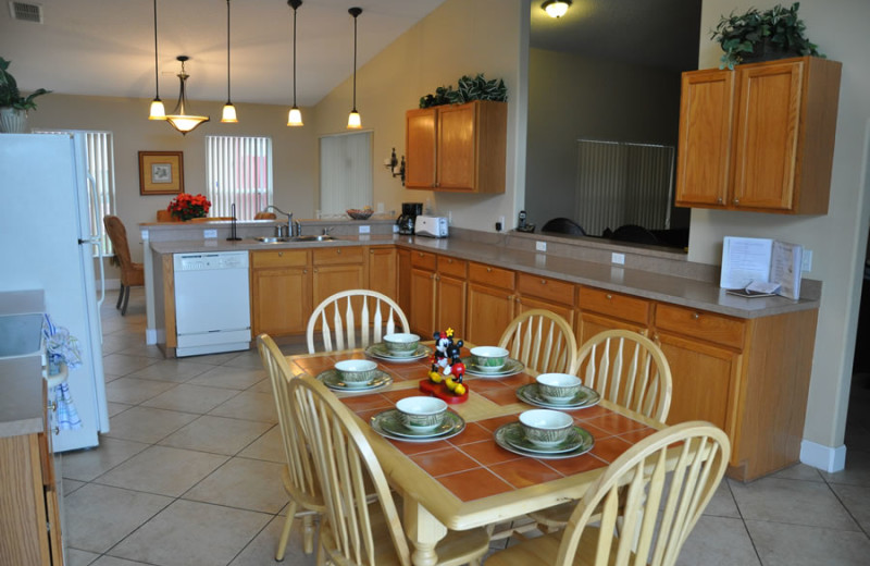 Rental kitchen at Sunkiss Villas.