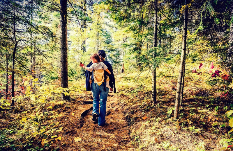 Hiking at Timber Ridge Lodge & Waterpark.