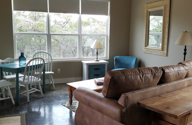 Casitas living room at Hill Country Casitas.