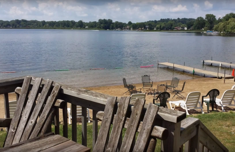 Lake view at Evans Lake Resort.