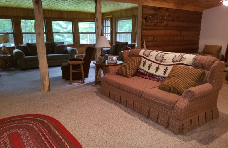 Rental living room at Northwoods Property Management.