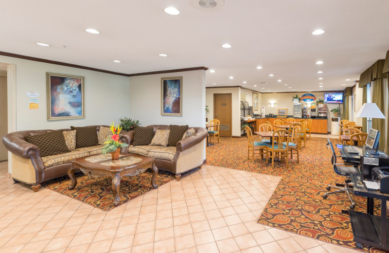 Lobby at Baymont InnSuites.