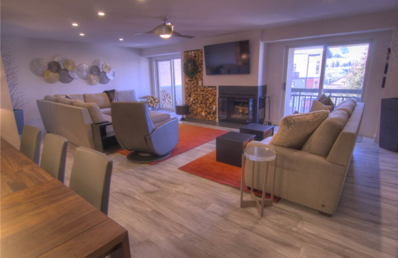 Rental living room at Lodge At Avon Center.