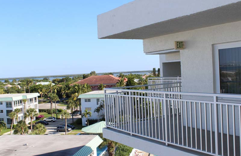 Balcony view at Gulfview Manor Resort.