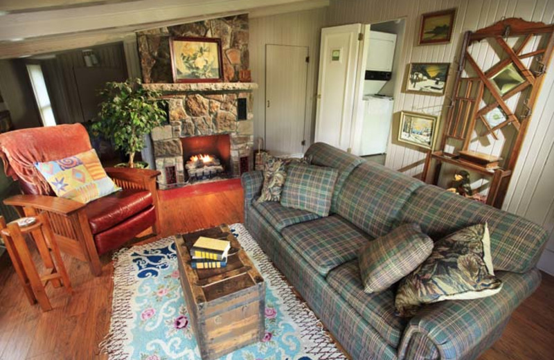 Cabin Living Room at Hidden Hollow Cabins