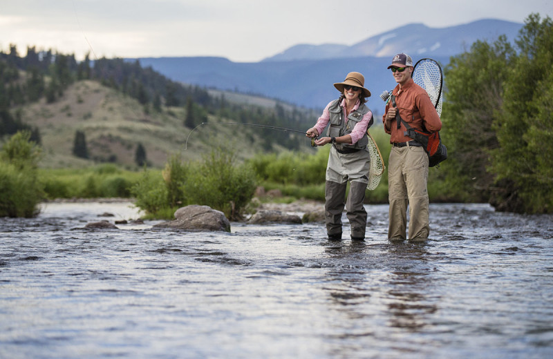 Fishing at 4UR Ranch.