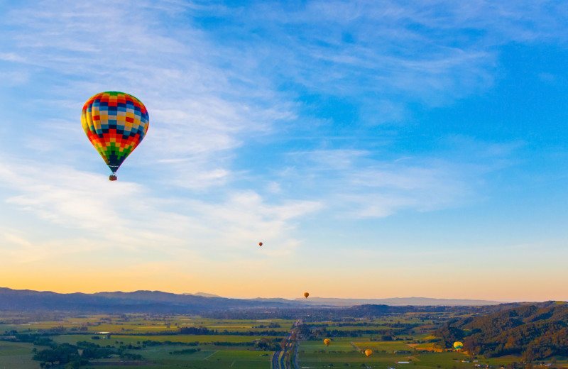 Hot air balloon at Woodfield Properties.