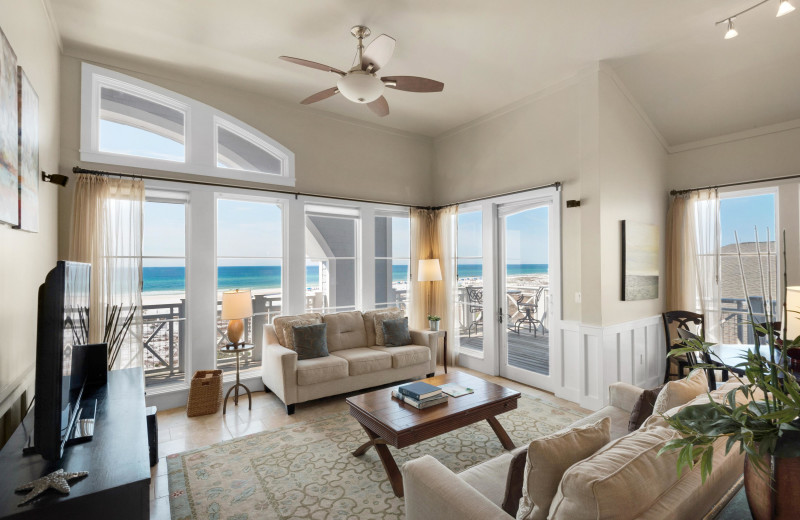 Rental living room at 30A Rentals.