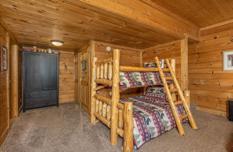 Bedroom at American Patriot Getaways - A Beary Nice Cabin.