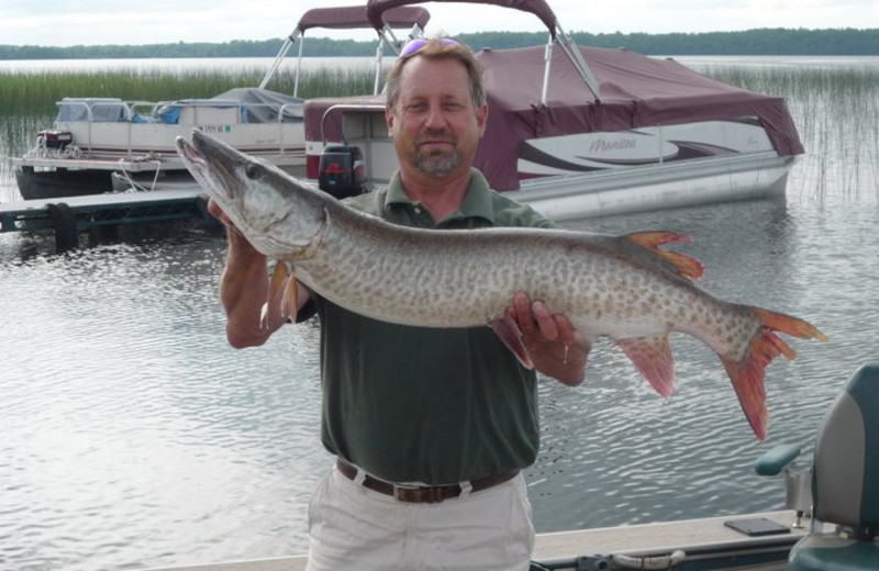 Fishing at Bliss Point Resort.