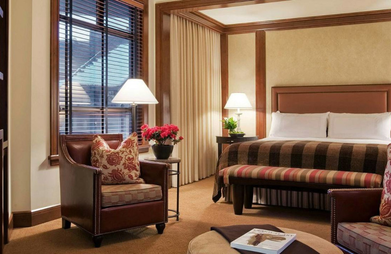 Guest bedroom at Four Seasons Resort Whistler.