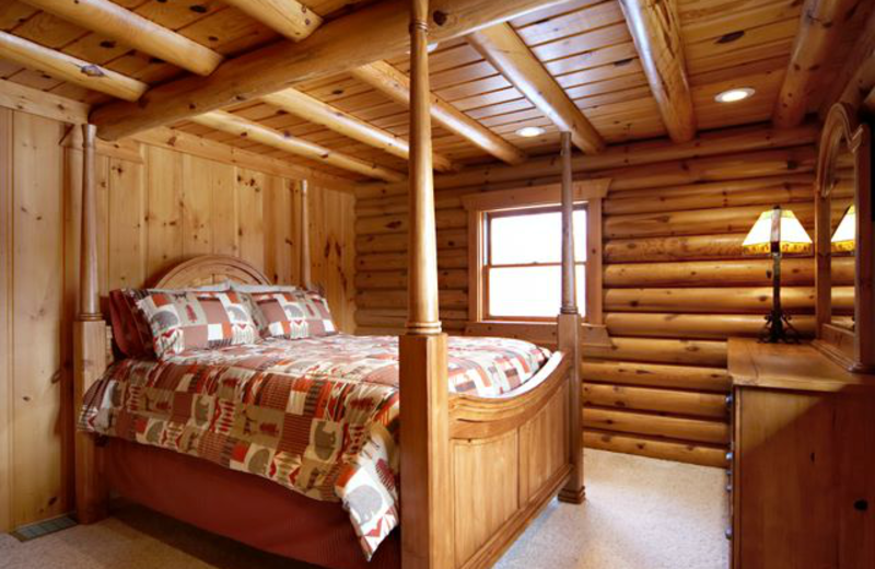 Cottage bedroom at Grand Cottages.