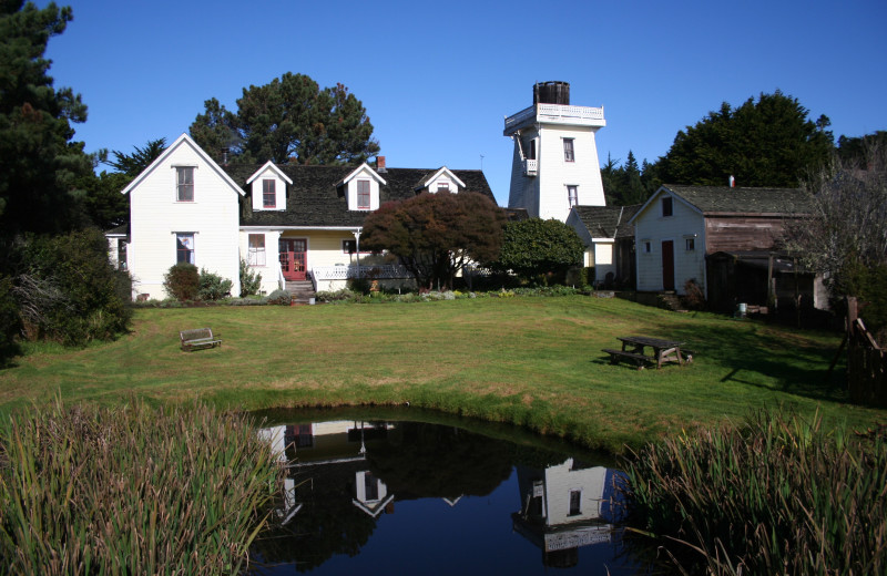 Farmhouse exterior at Alegria Inn.