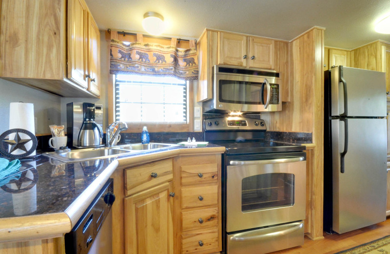 Guest kitchen at Mill Creek Ranch Resort.