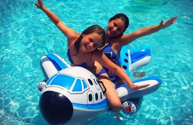 Swimming in the pool at Floridays Resort Orlando.