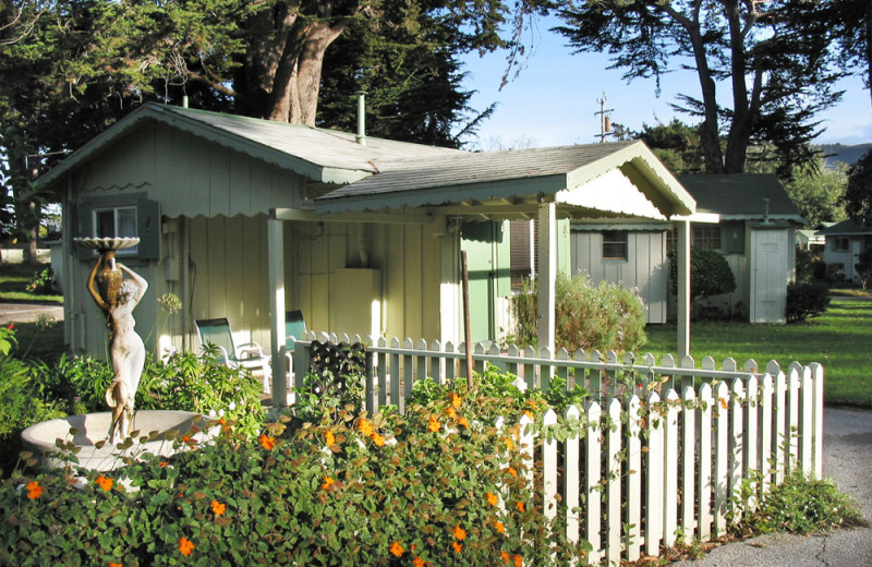 Cottage exterior at Carmel River Inn.