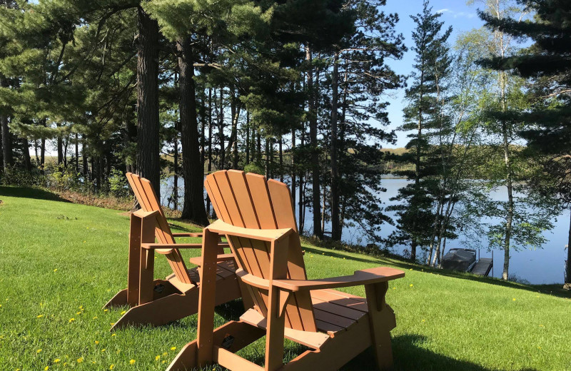 Lake view of Top O' The Morn Resort.