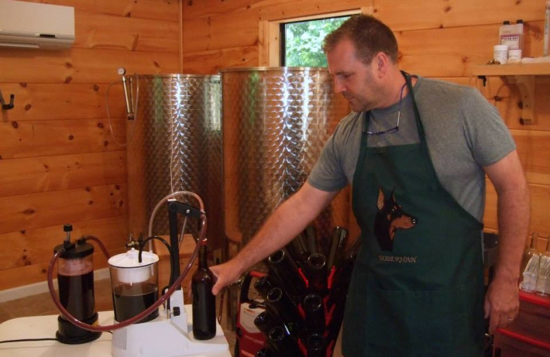 Wine making demonstration at Paradise Hills Resort and Spa.