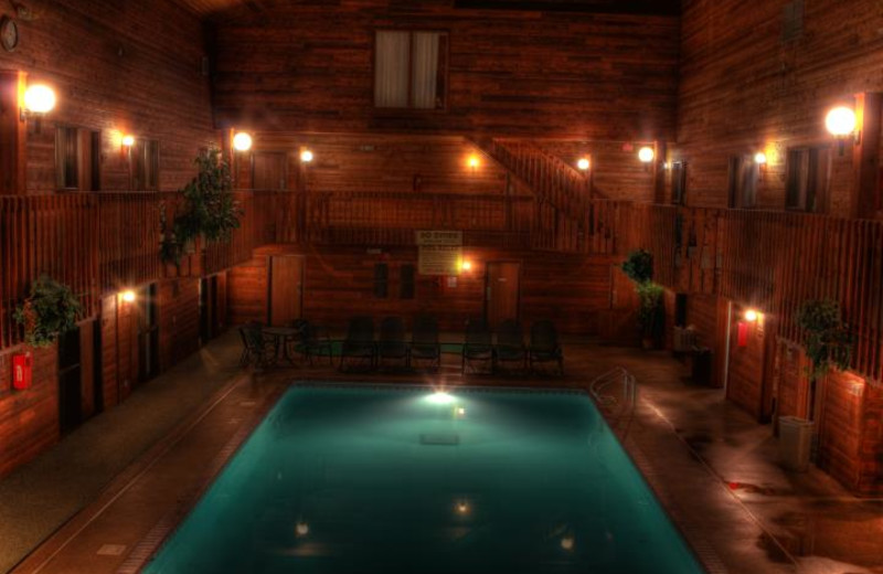 Indoor pool at Lakewoods Resort.