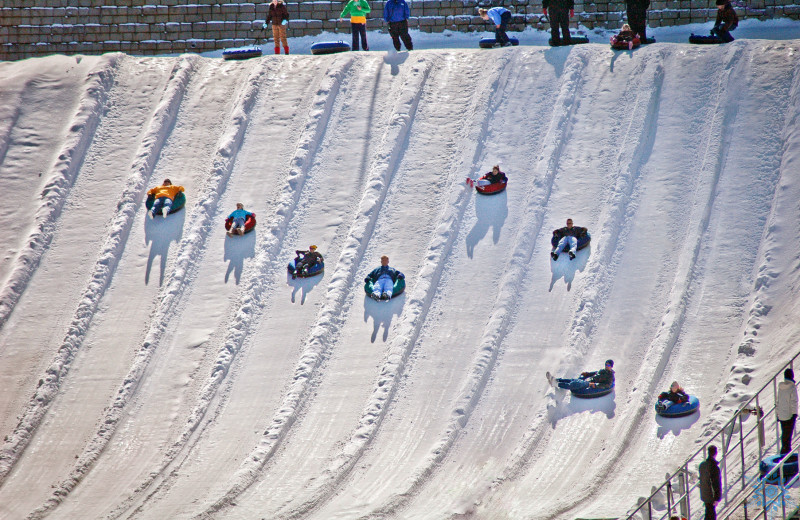 Tubing near Cabin Fever Vacations.