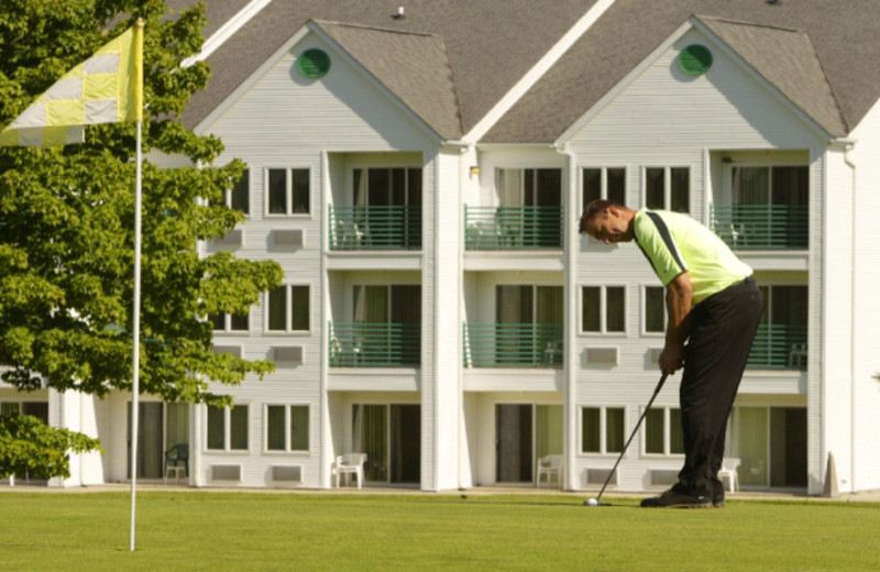 Golfing at Lakeview Hills Golf Resort.