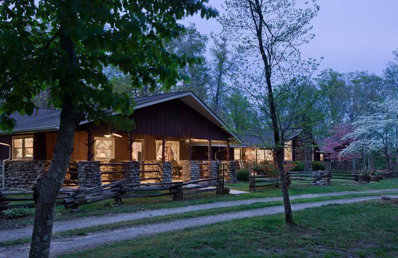 Cabin exterior at Caryonah Hunting Lodge.