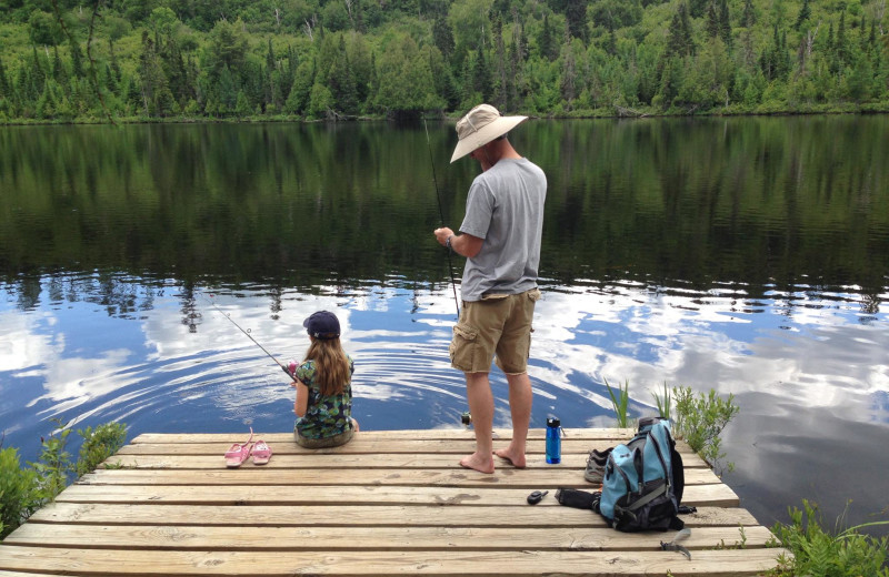 Fishing at Gunflint Lodge.