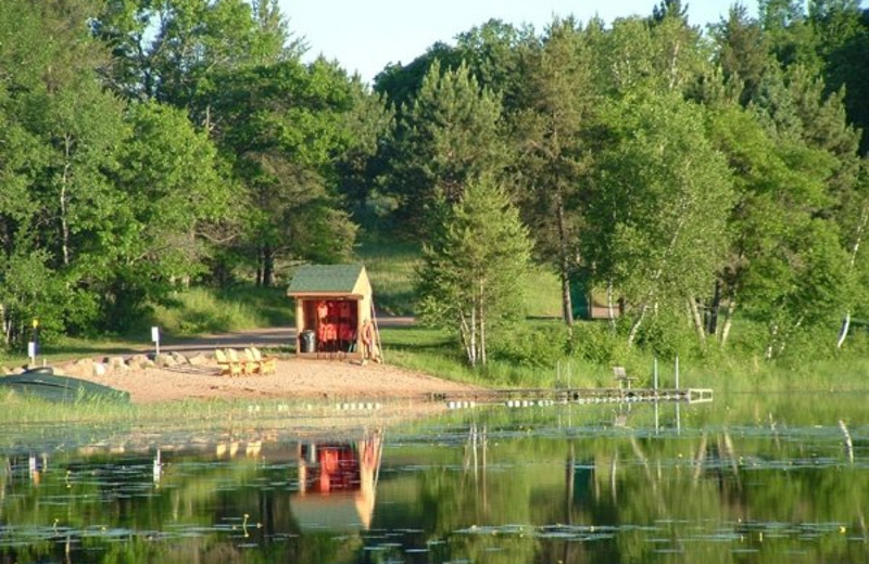 Heartwood Conference Center & Retreat boat landing and beach.