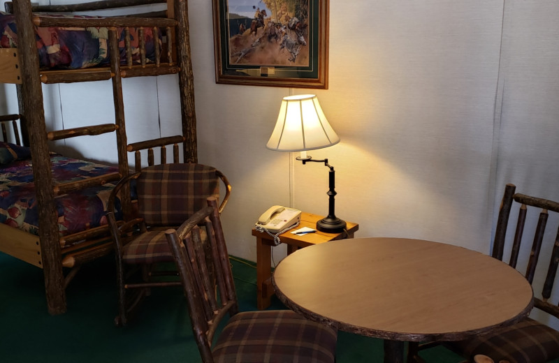 Guest room at Rushmore Express Inn & Family Suites.