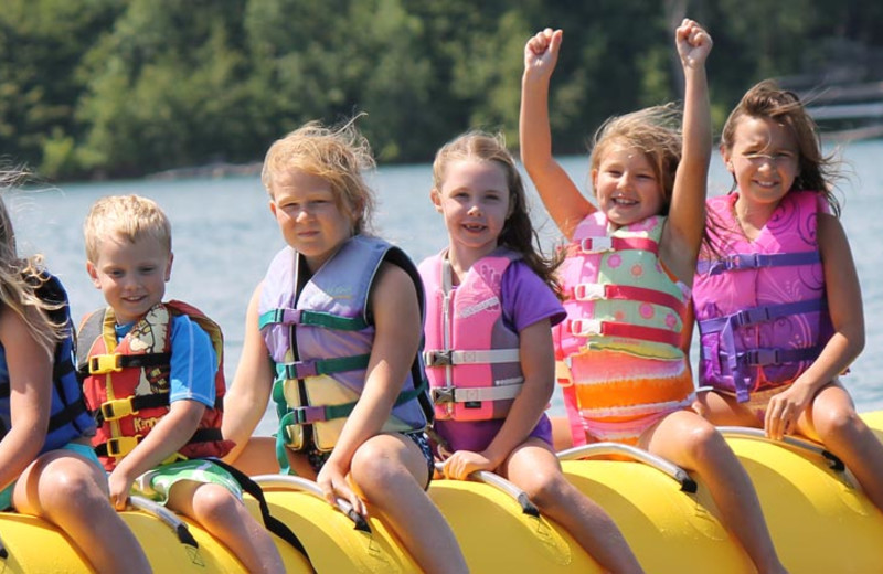 Family at East Silent Lake Resort.