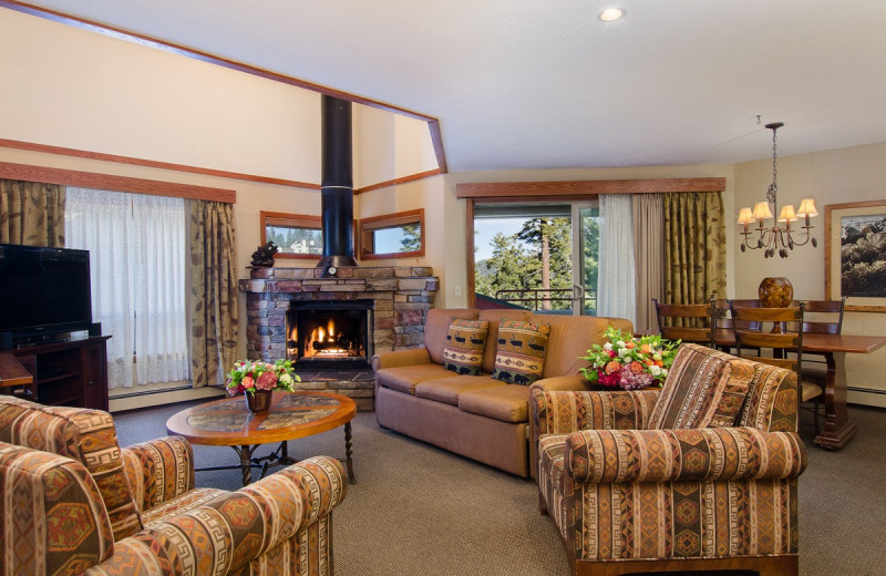 Guest living room at The Ridge Resorts.