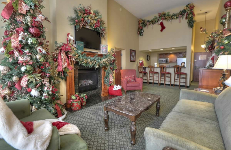 Guest suite at The Inn at Christmas Place.