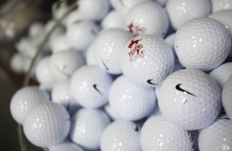 Golf balls at Flying L Hill Country Resort & Conference Center.