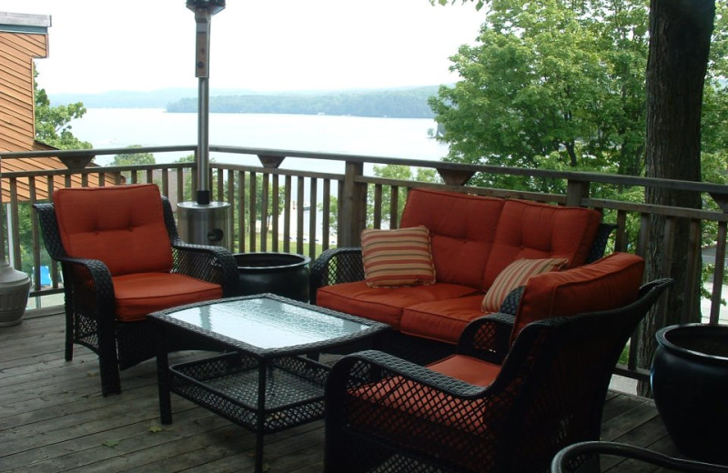 Deck Lounging at Hidden Valley Resort Muskoka