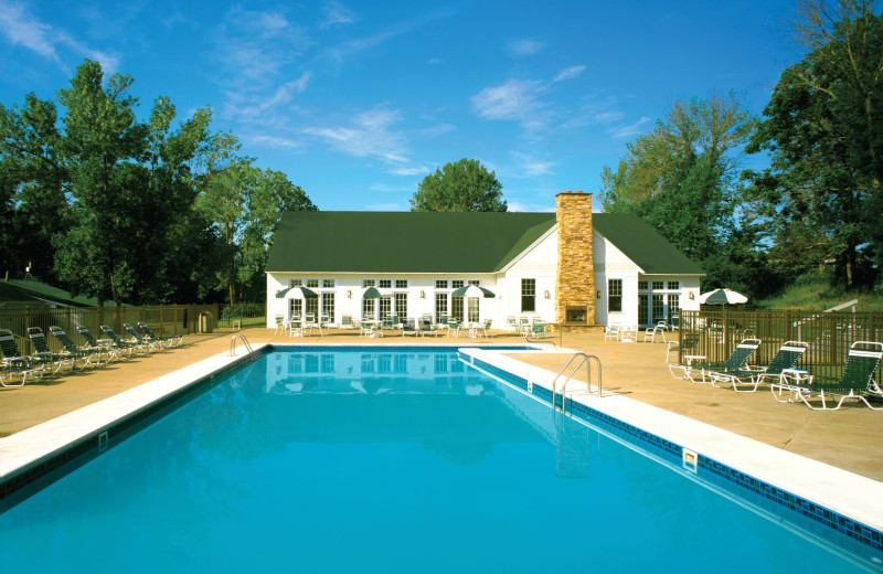 Outdoor pool at Apple Island Resort.