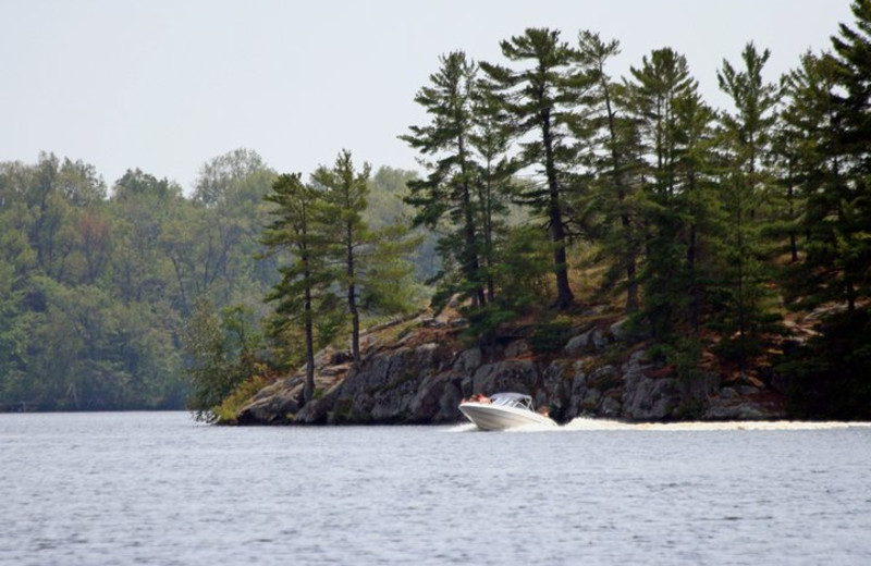 High Falls Flowage at Popp's Resort.