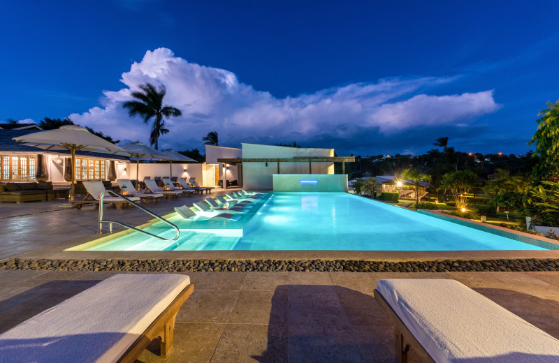 Outdoor pool at Calabash Hotel.