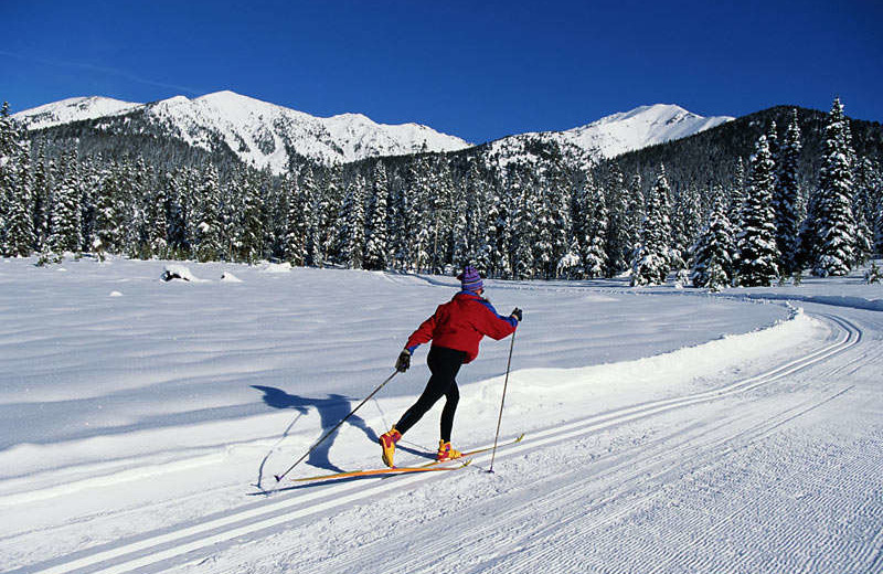 Skiing at Tahoma Lodge.