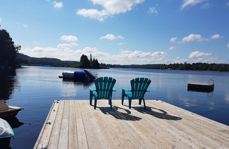 Lake view at Parkway Cottage Resort & Trading Post.