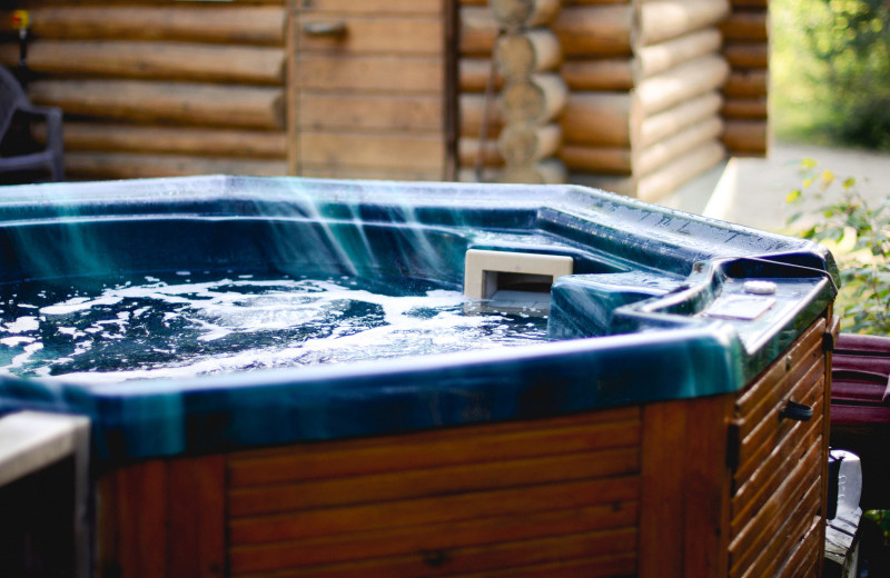 Hot tub at Falcon Beach Ranch.