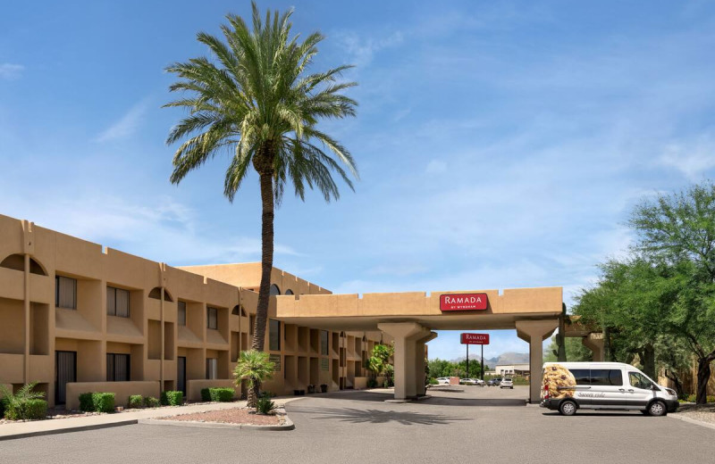 Exterior view of Ramada by Wyndham Tucson Airport.