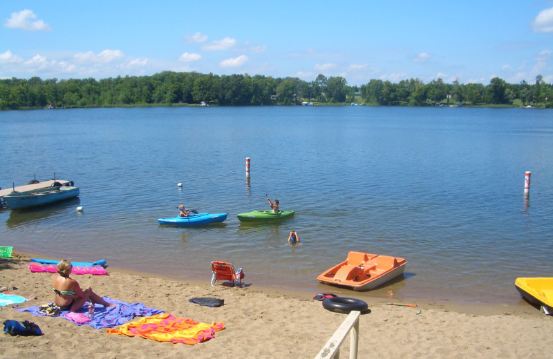 Beach at Northern Lights Resort.