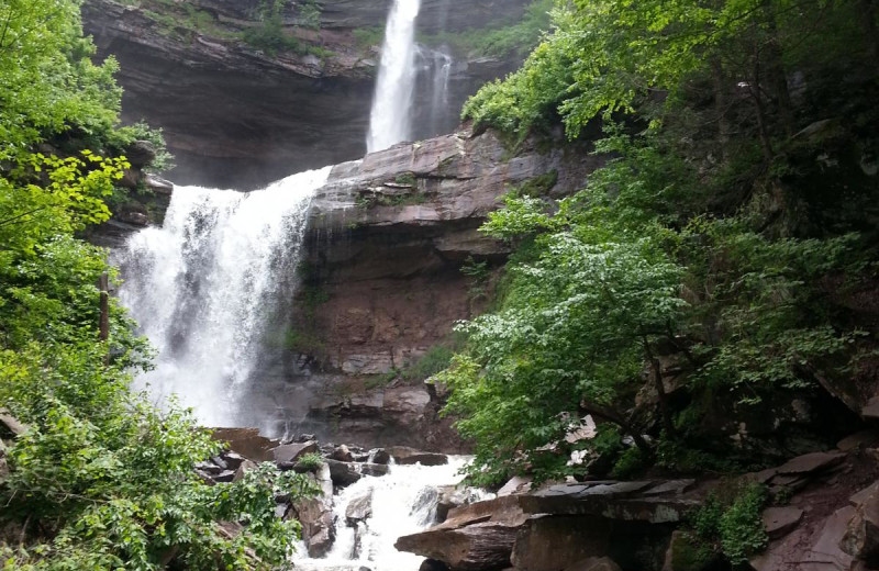 Waterfall at Clark House Bed 