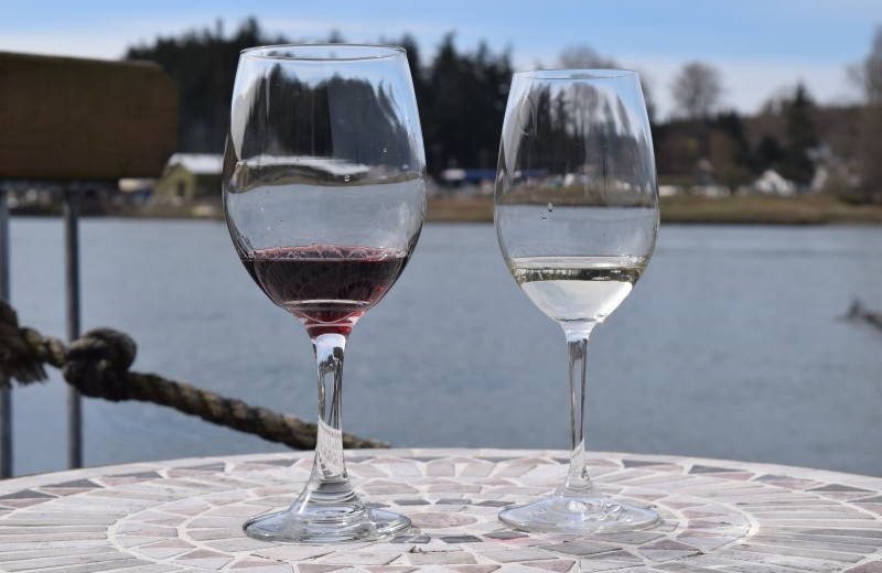 We offer complimentary wine tasting next door at Hellam's Winery. 